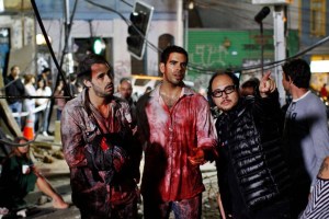 Nicolas Lopez directs Eli Roth in Aftershock